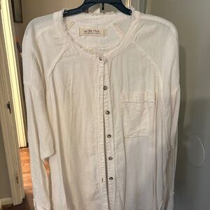 Free People white shirt